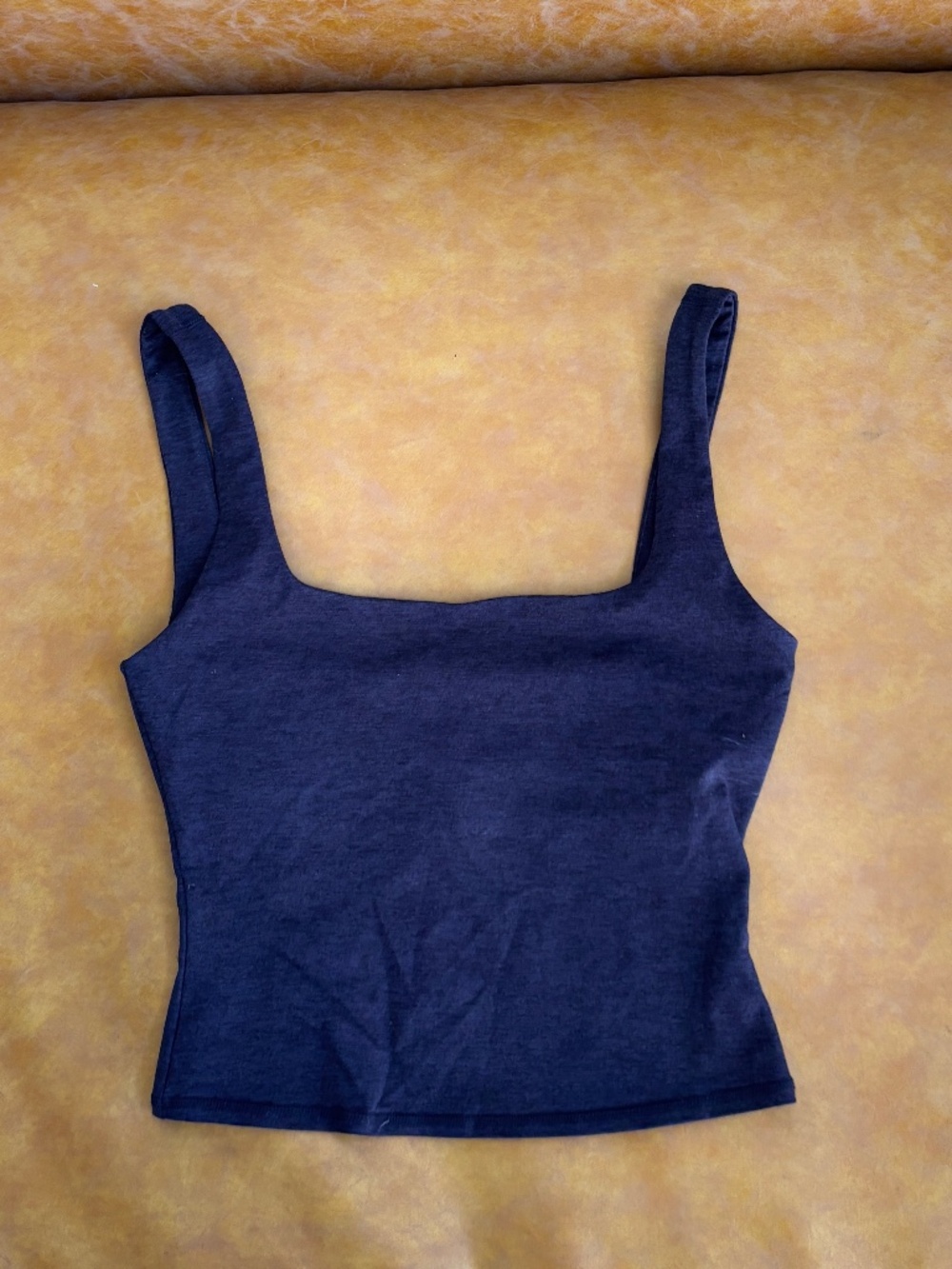 Dark grey well being sports top.